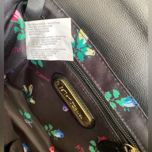 VTG BETSY JOHNSON Denim Painted Roses Telephone 📞 Purse Crossbody - Picture 2 of 14